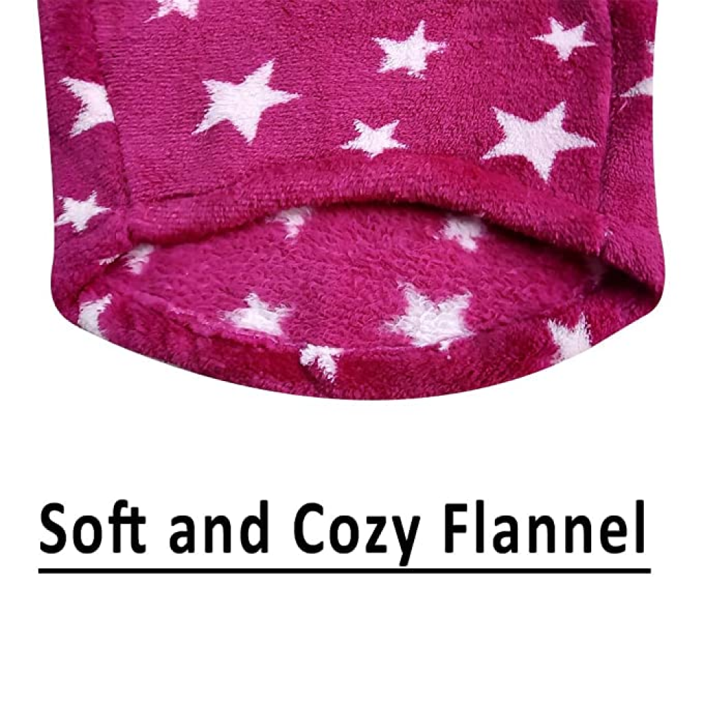 Fetcher Star Wine Colour Flannel Sweater for Pets