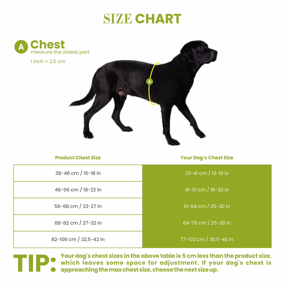 Truelove Harness with Reflective Fabric for Dogs (Neon Yellow)
