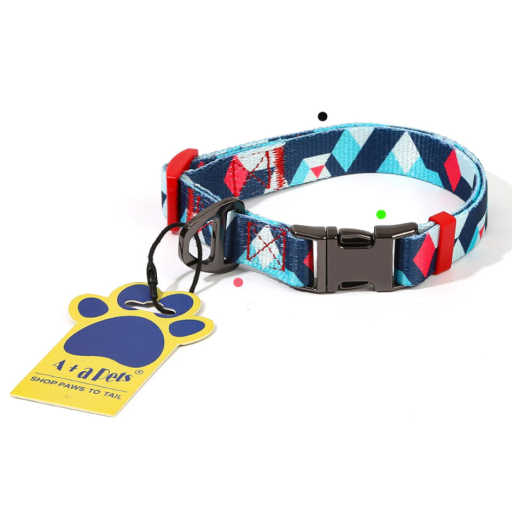 A Plus A Soft Skin Friendly Geometric Design Collar for Pets