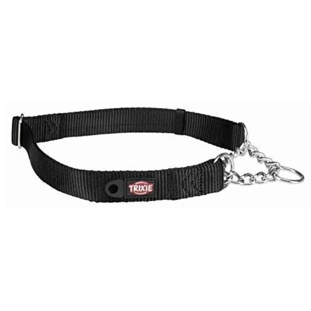 Trixie Premium Choke Collar for Dogs (Jet Black)