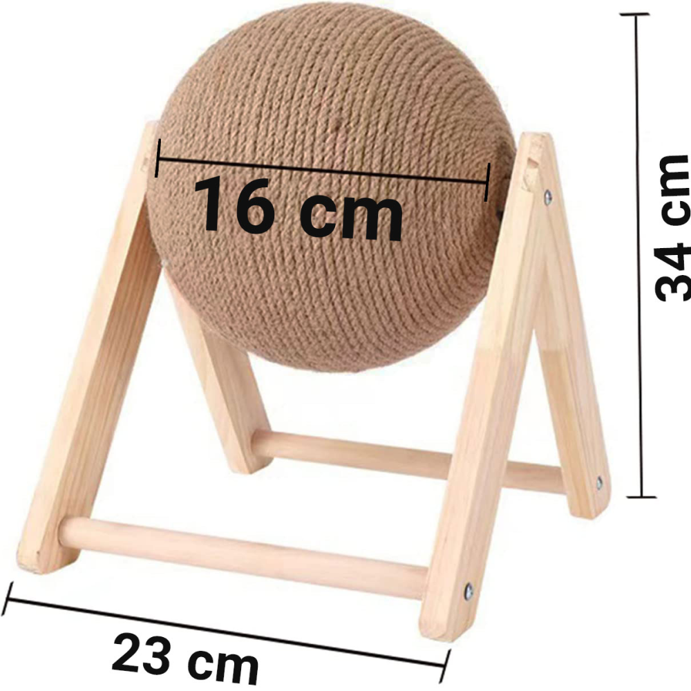 Hiputee Cat Scratching Spinning Ball Toy for Cats