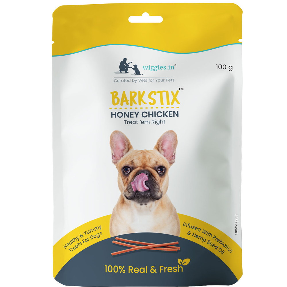 Wiggles Barkstix Honey Chicken Dog Treats