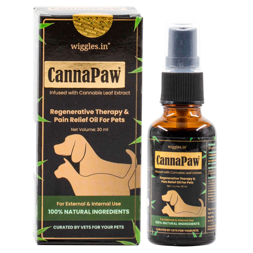 Wiggles CannaPaw Hemp Oil Extract Relief Spray for Pets