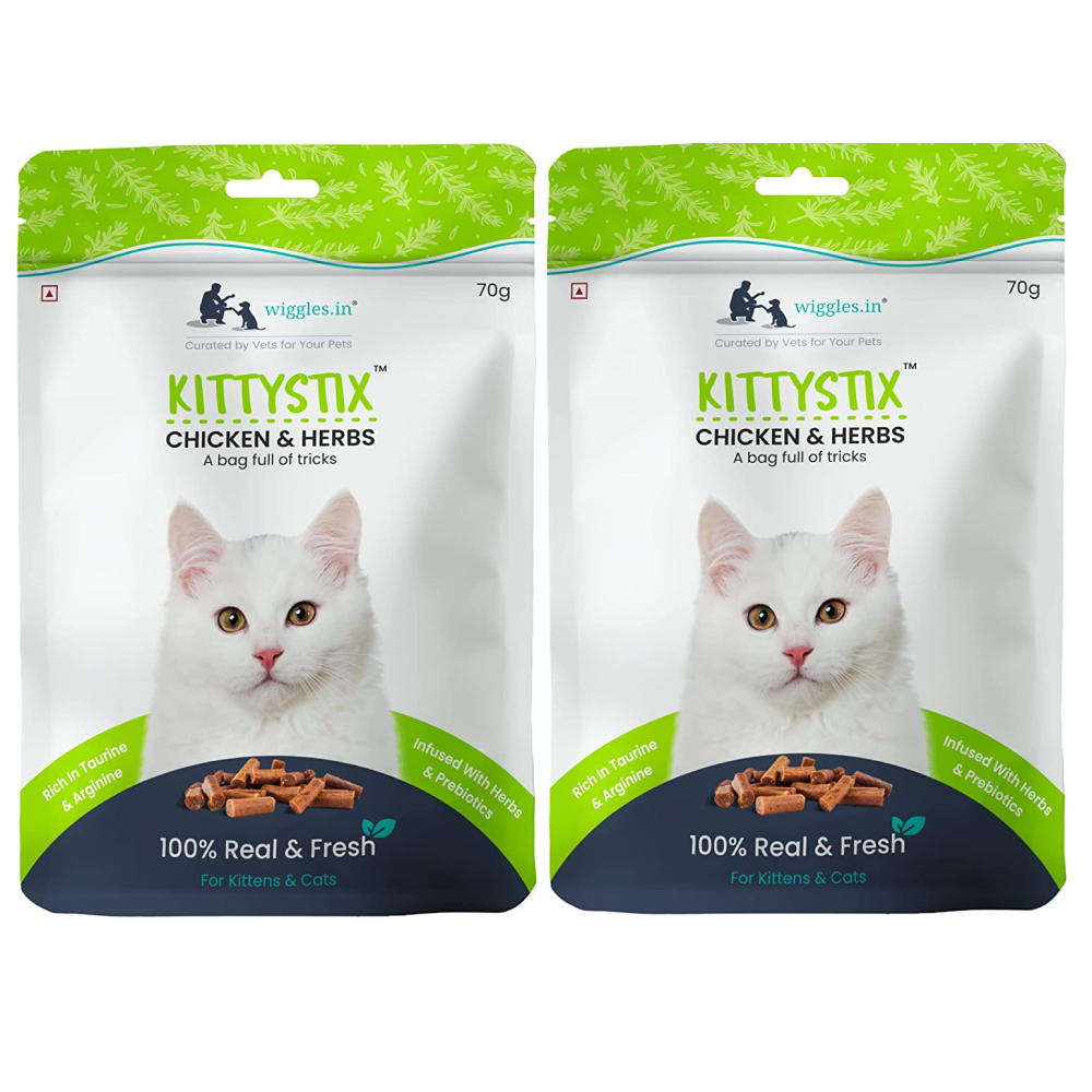 Wiggles Kittystix Chicken & Herbs Cat Treats