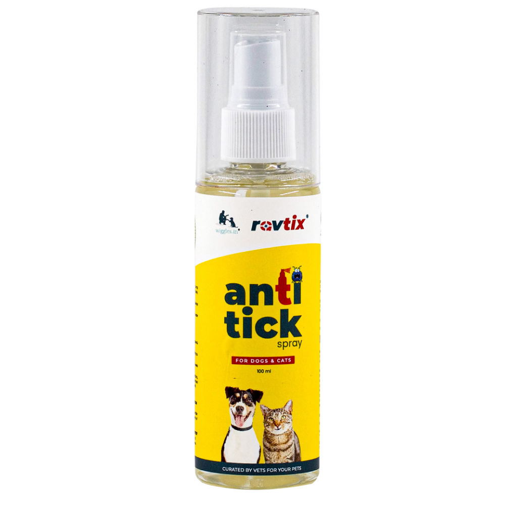Wiggles Ravtix Anti Ticks Fleas Remover Spray for Pets