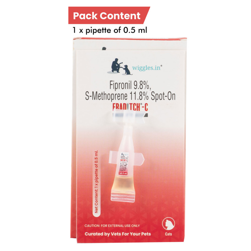 Wiggles Eraditch Spot on Fleas Ticks Remover for Cats