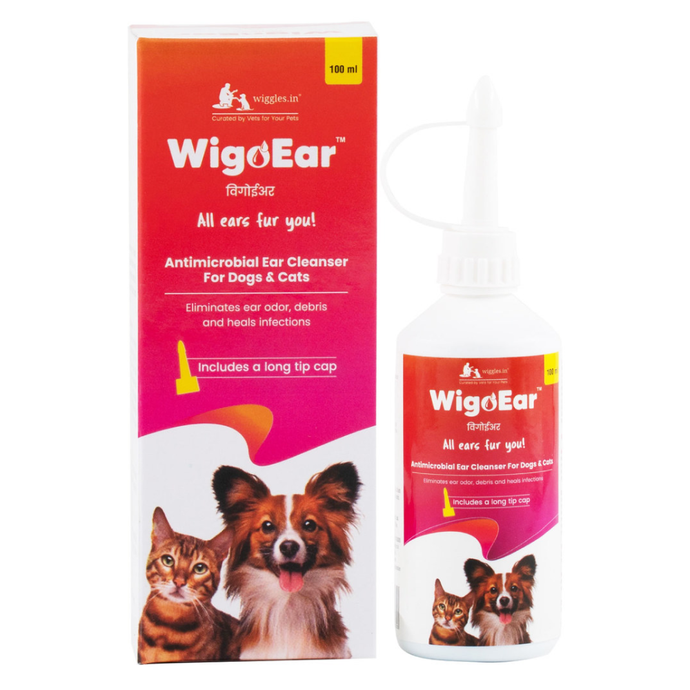 Wiggles WigoEar Ear Cleaner Cleaning Solution for Pets