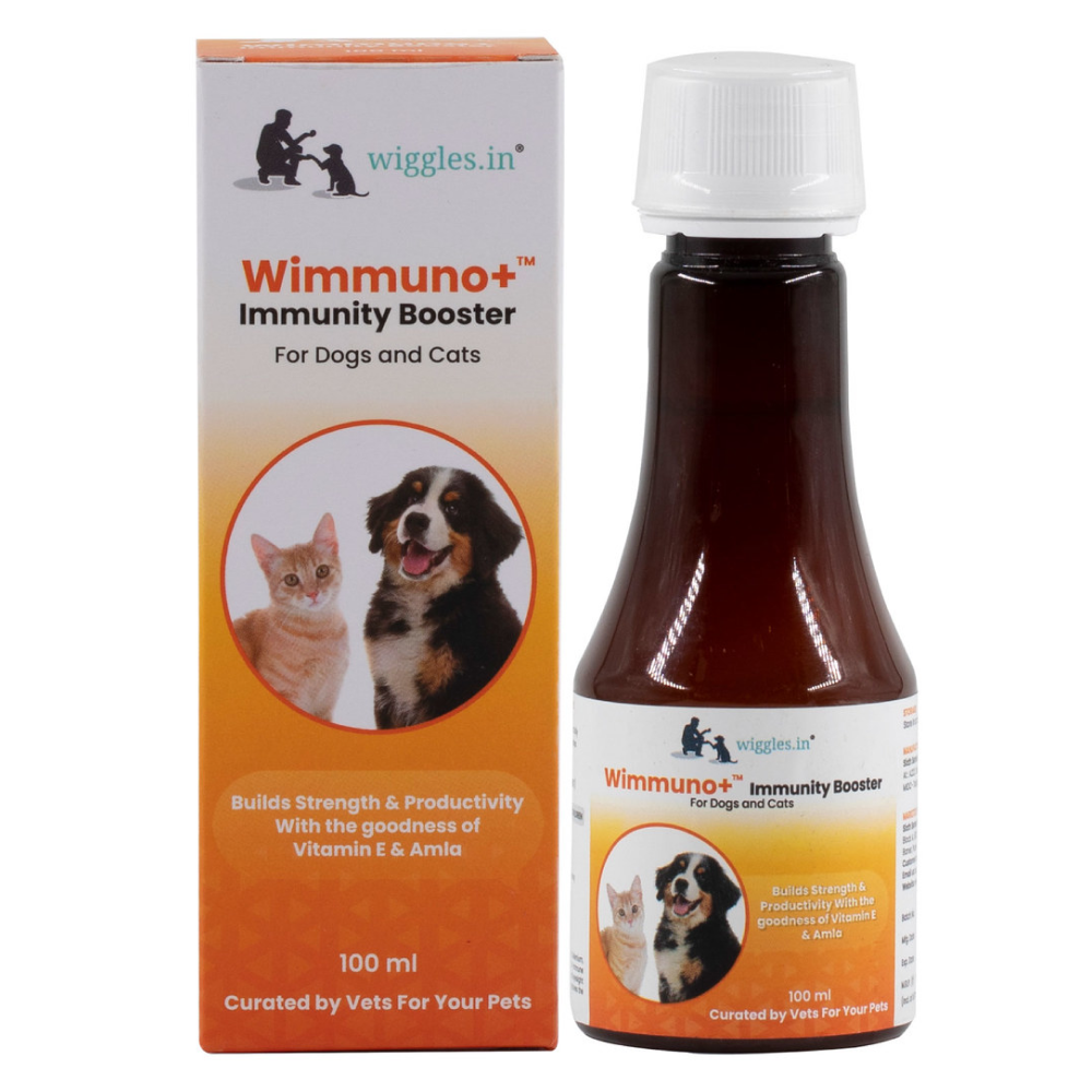 Wiggles Wimmuno+ Immunity Booster Probiotics Syrup Supplement for Pets