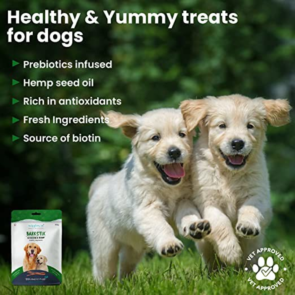 Wiggles Barkstix Chicken & Hemp Dog Treats