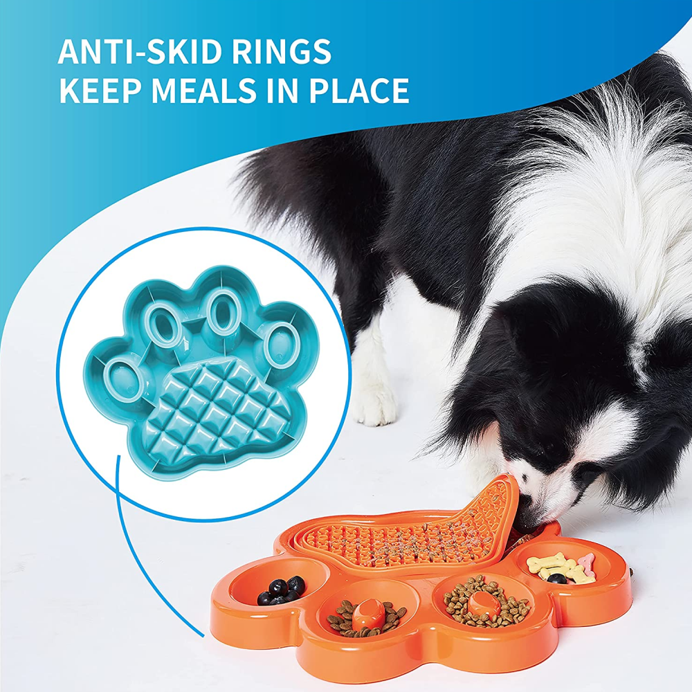 PetDreamHouse Paw Easy 2-IN-1 Slow Feeder & Lick Pad for Pets
