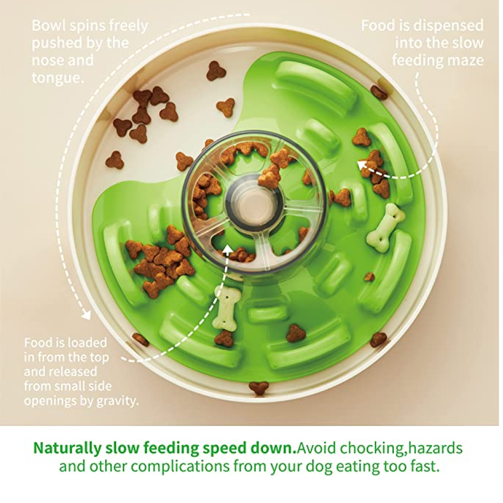 PetDreamHouse Tricky Spin Interactive Feeder UFO Maze for Pets