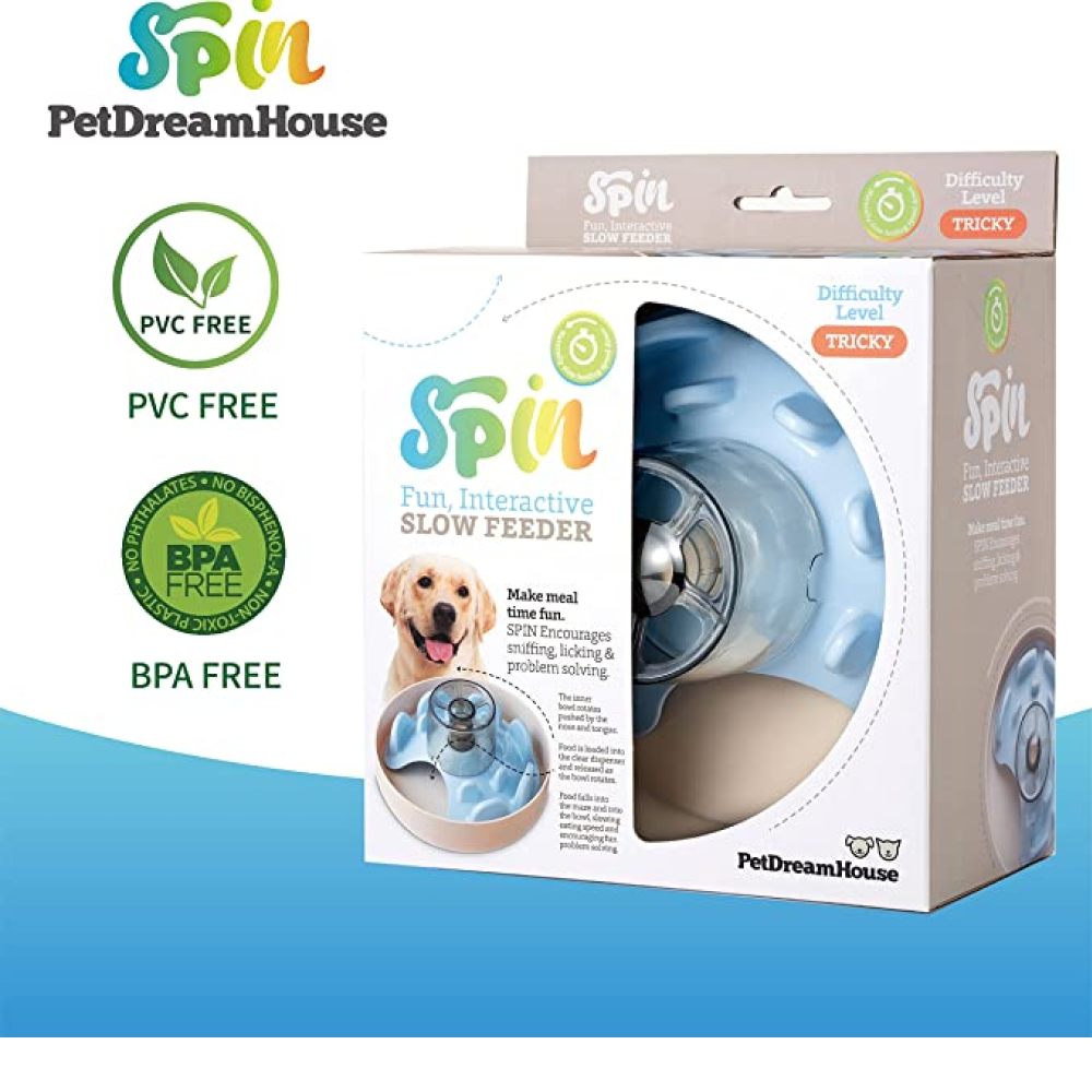 PetDreamHouse Tricky Spin Interactive Feeder UFO Maze for Pets