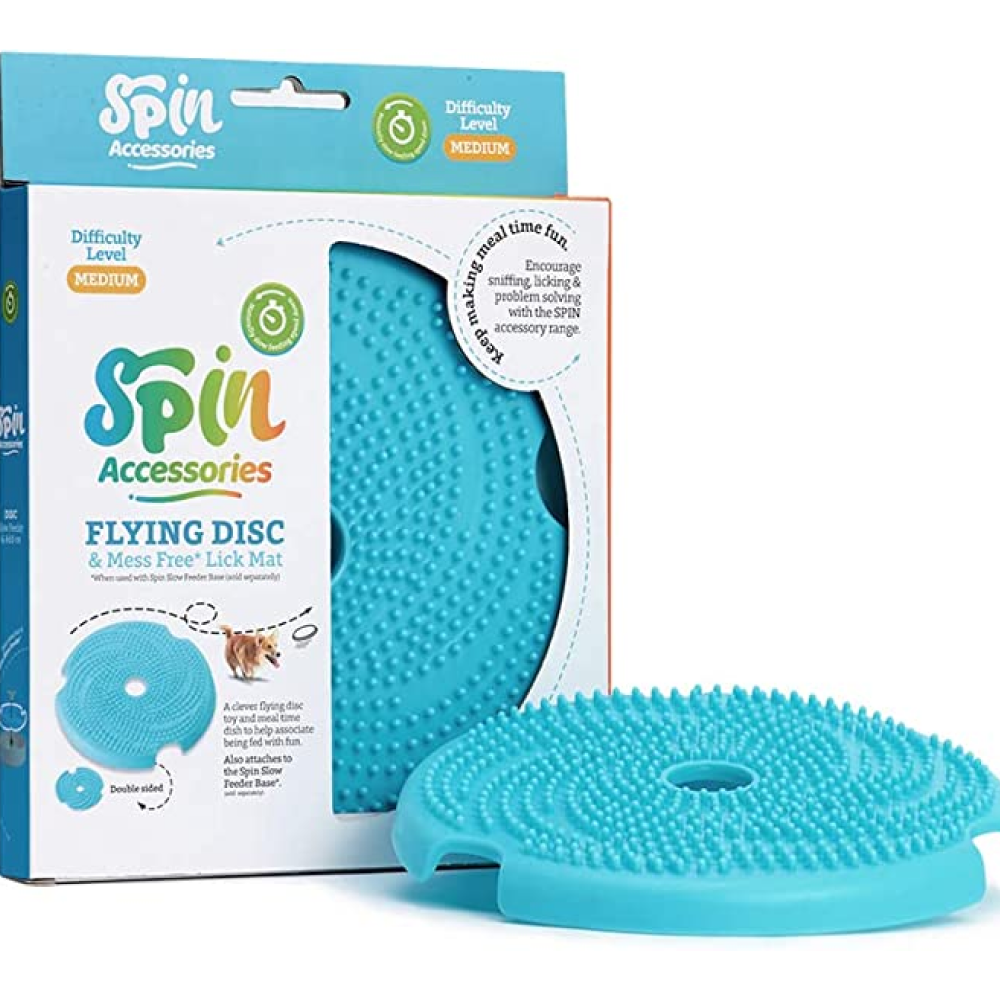 PetDreamHouse Spin Accessories Lick Flying Disc for Pets