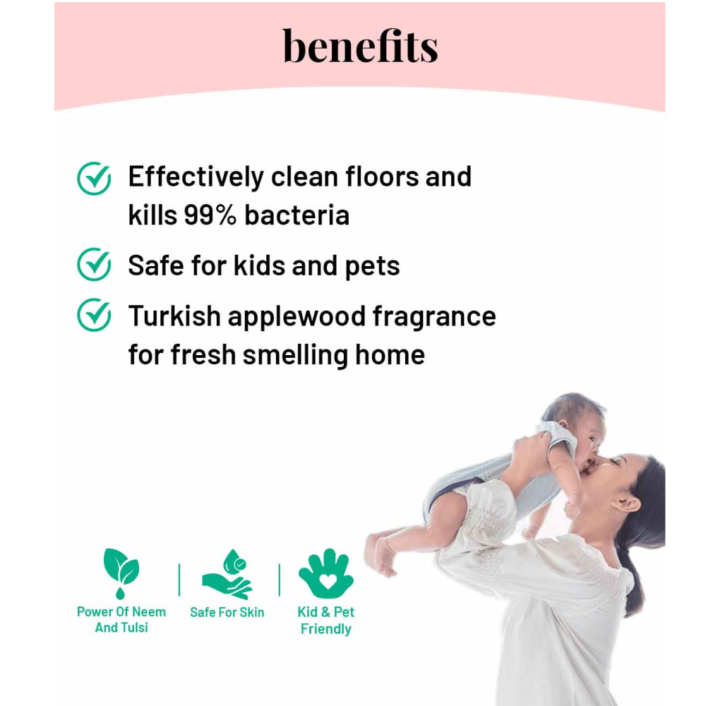 Born Good Plant Based Disinfecting Liquid Floor/Surface Cleaner for Pets