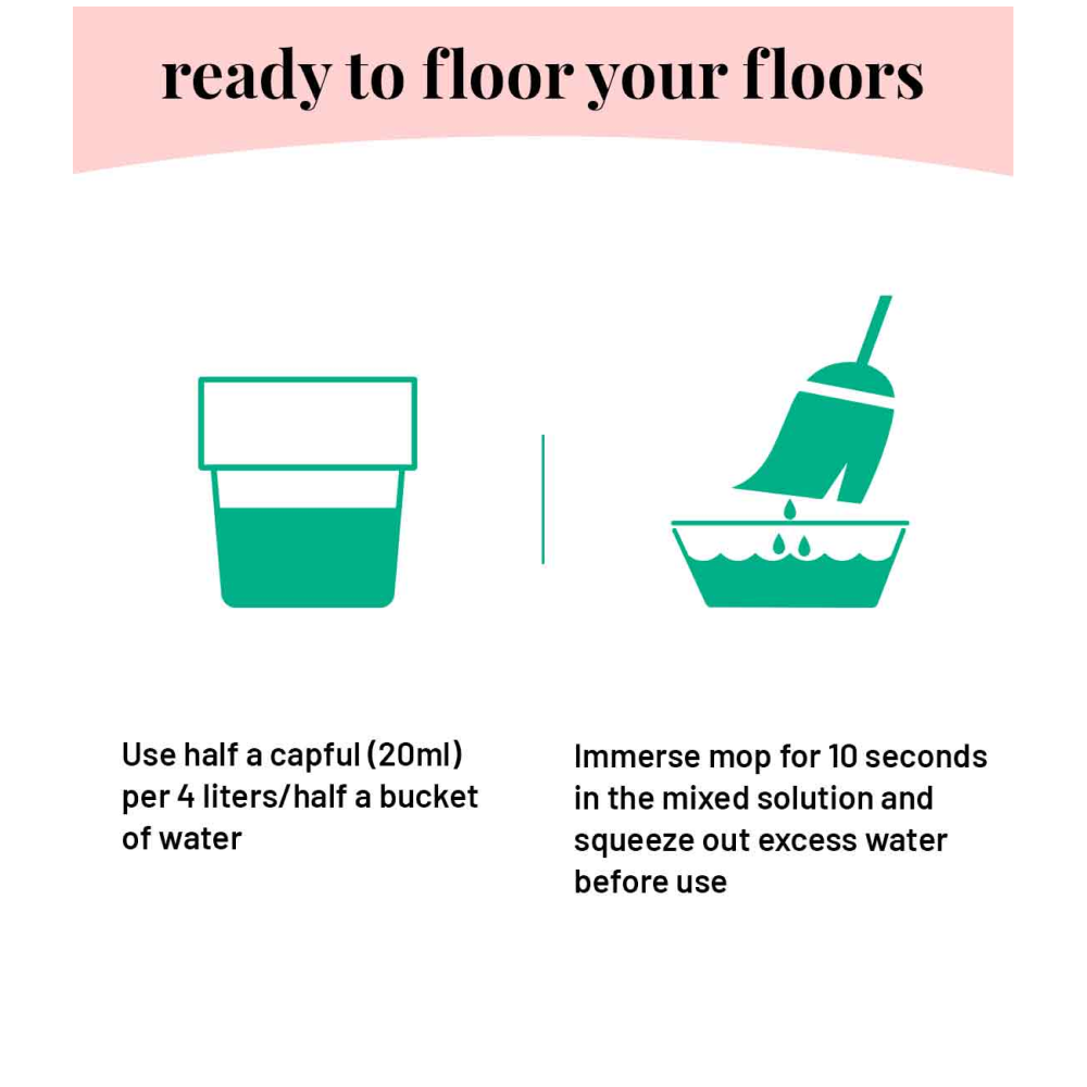 Born Good Plant Based Disinfecting Liquid Floor/Surface Cleaner for Pets