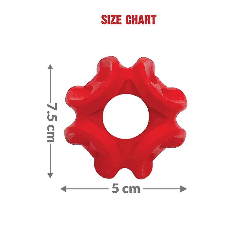 Goofy Tails Wobbly Natural Rubber Ball for Dogs