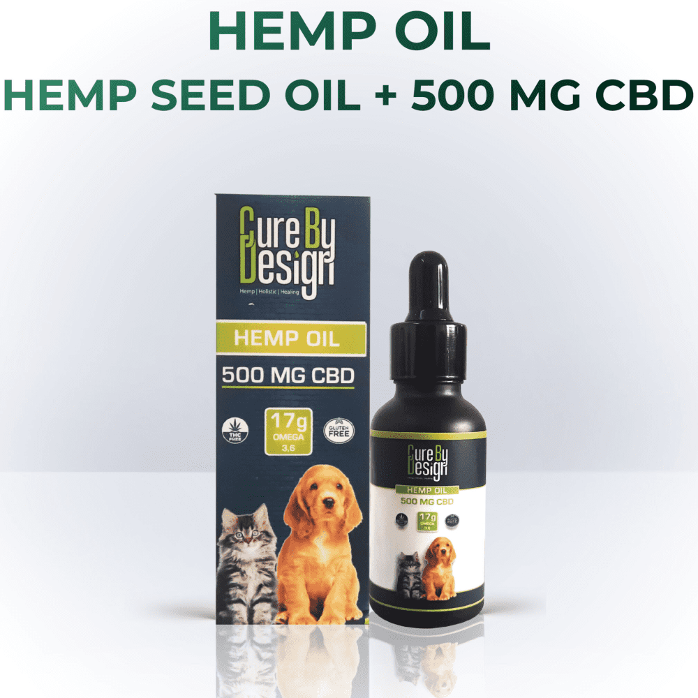 Cure By Design Hemp Oil with 500mg CBD for Pets