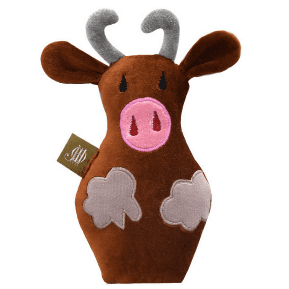 Jazz My Home Bull Plush Toy for Dogs (Hand-Made)