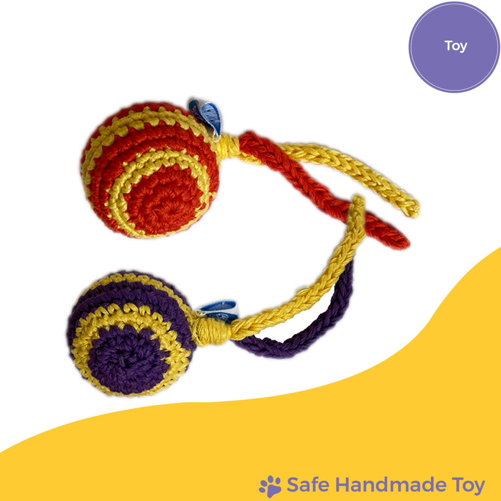 Captain Zack Crochet Stripped Ball Toy for Dogs