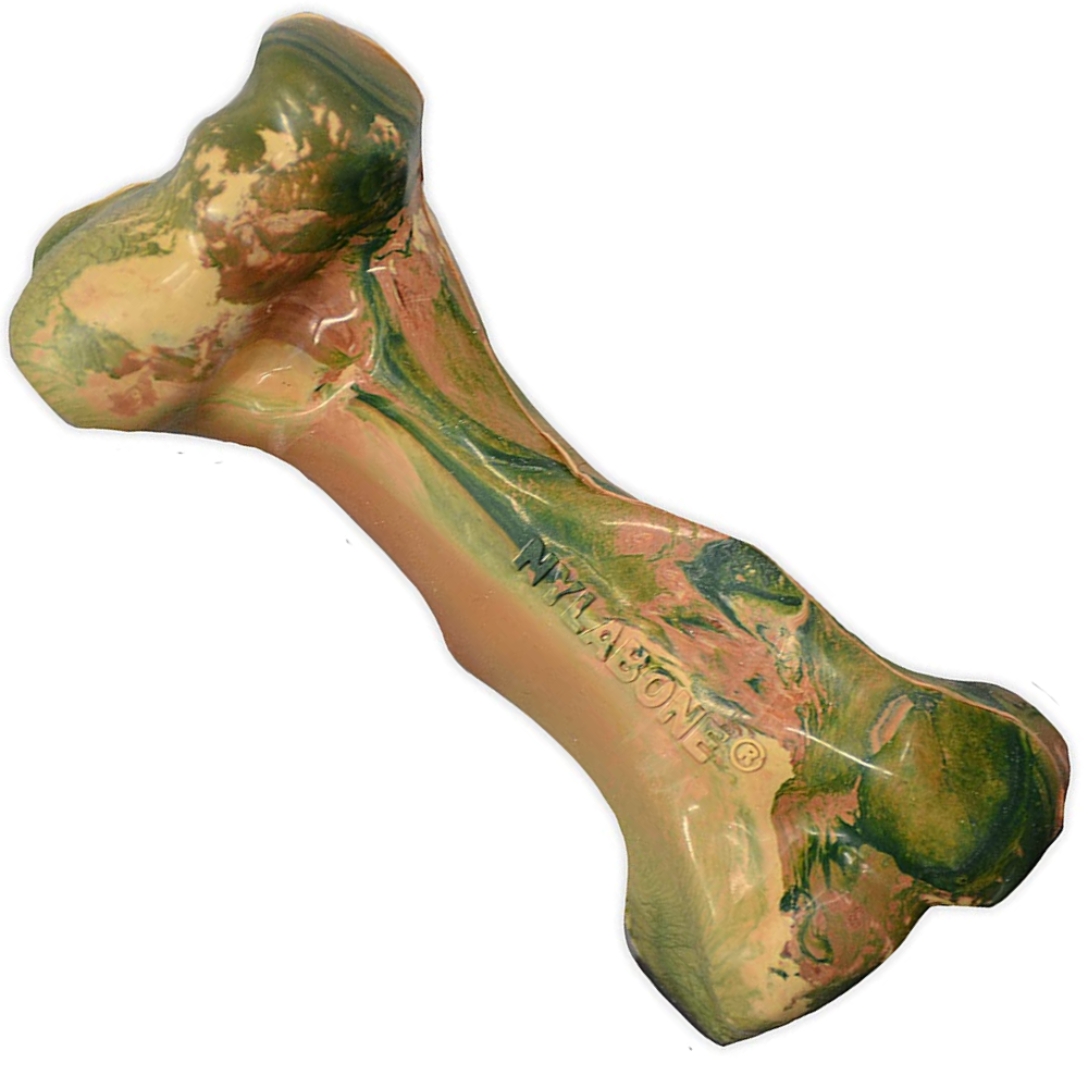 Nylabone Rubber Camo Bone Strong Chew Dog Toy