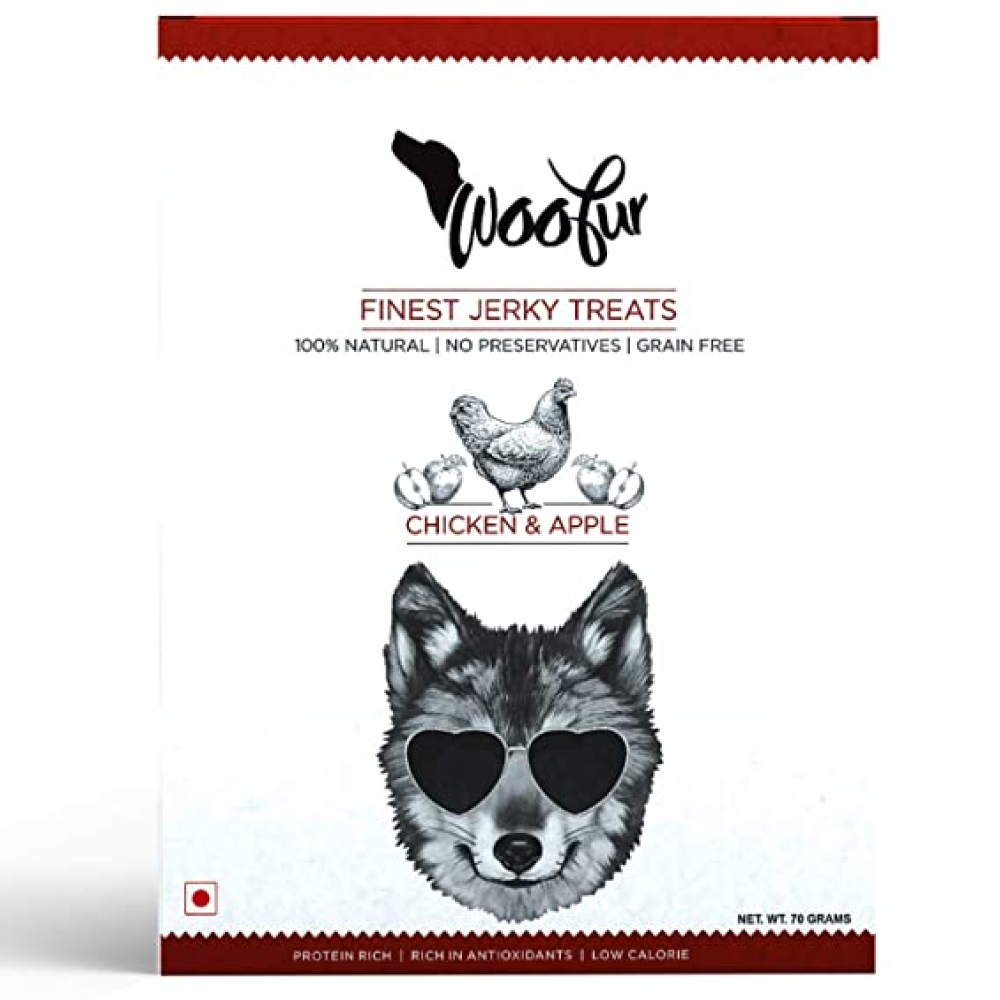 Woofur finest Jerky Chicken & Apple Dog Treats