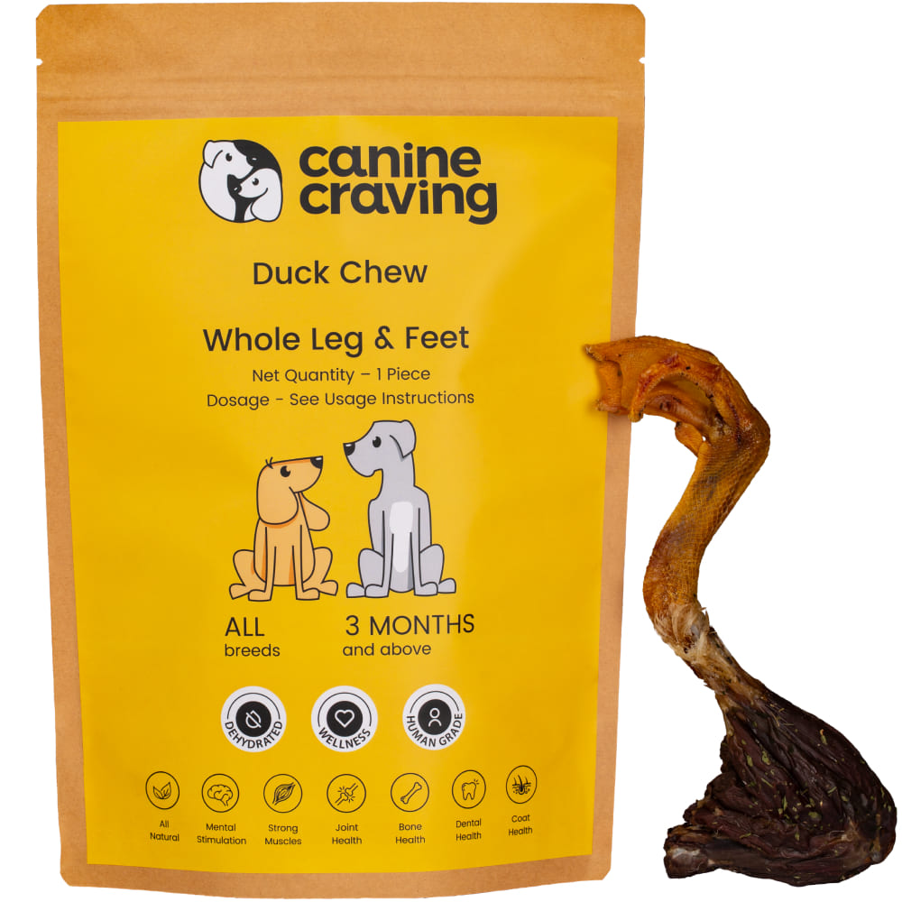 Canine Craving Dehydrated Whole Duck Legs With Parsley Dog Treat