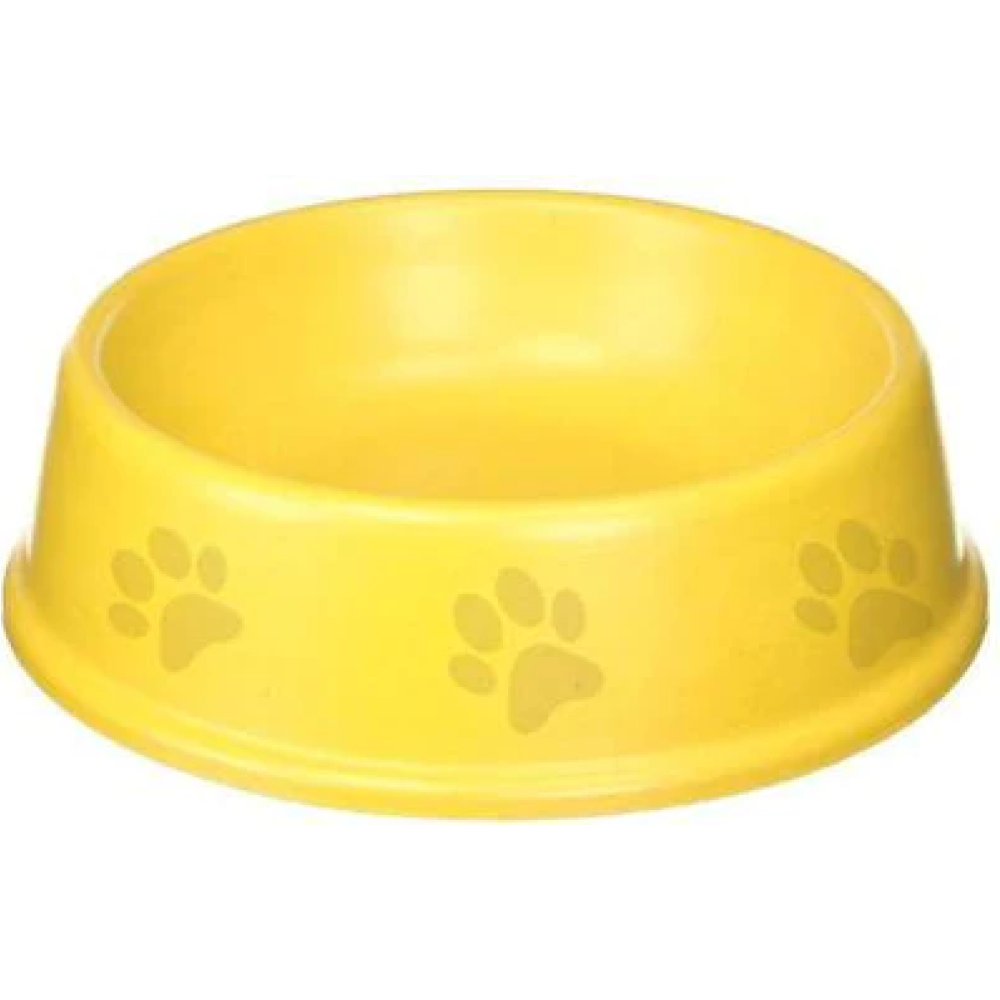 Emily Pets Single Round food bowls for pets (Yellow)