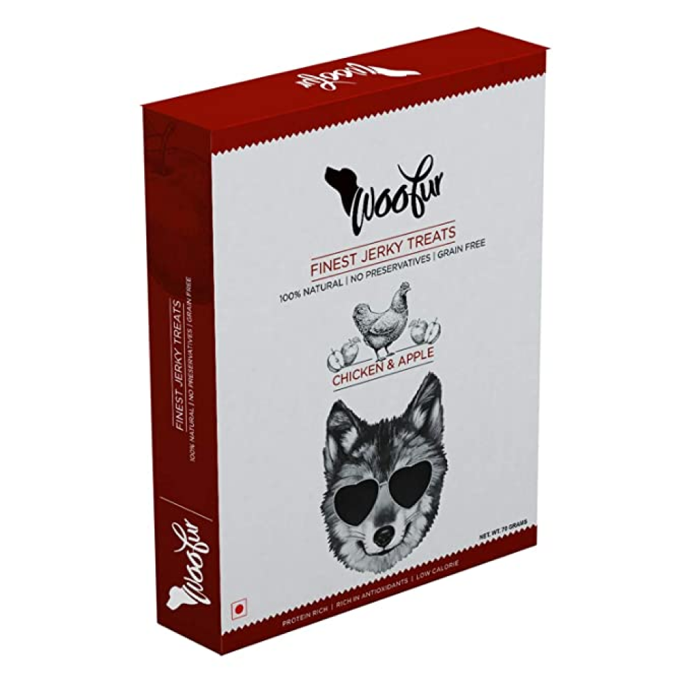 Woofur finest Jerky Chicken & Apple Dog Treats