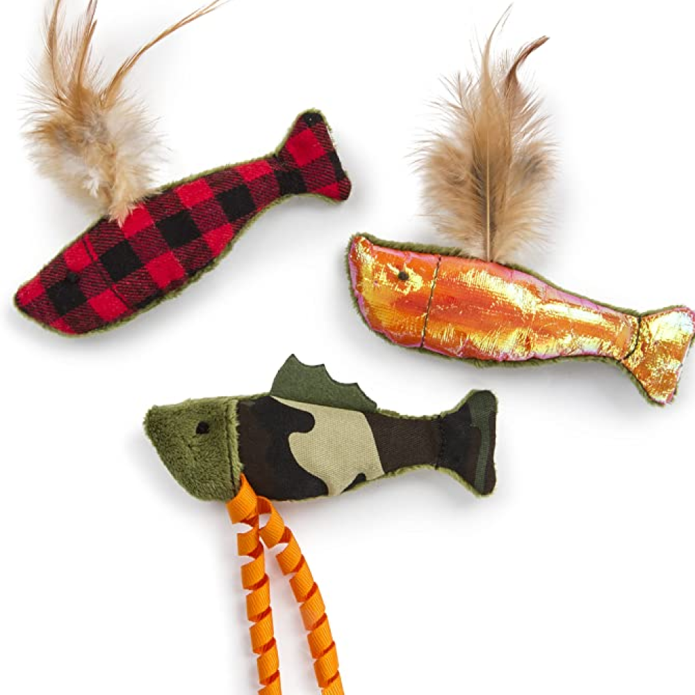 Smarty Kat Fish Friends Crinkle and Catnip Toy (Set of 3)