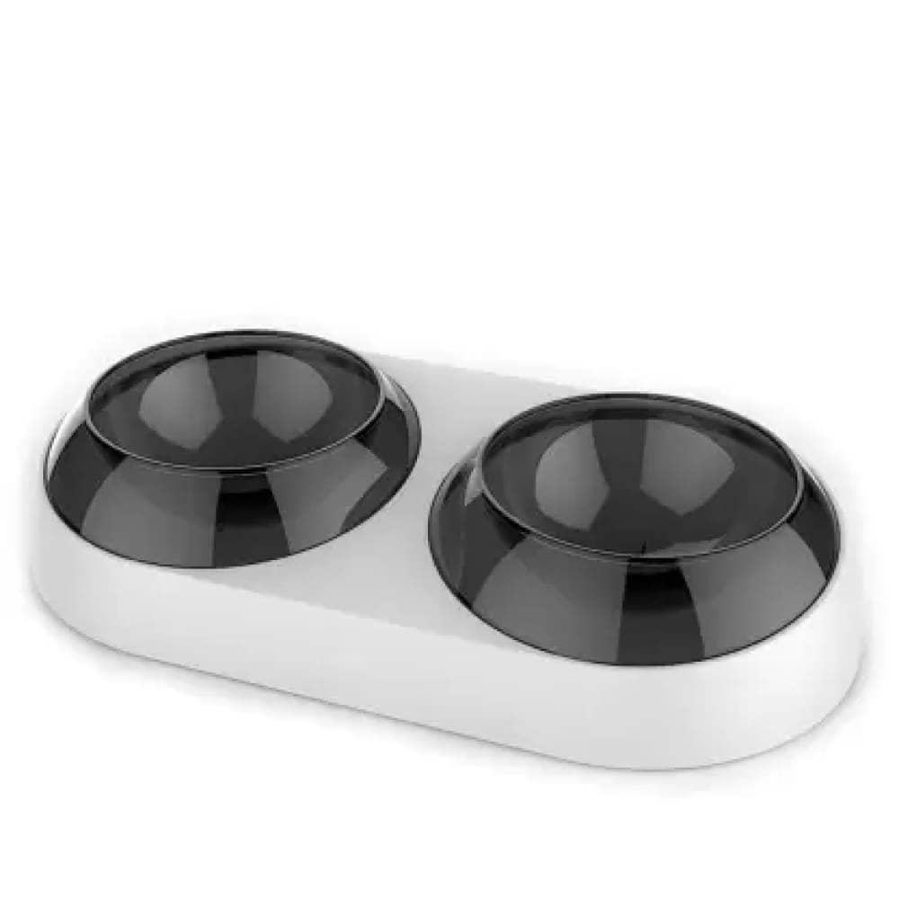 Pet Vogue Mease Adjustable Twin Bowl for Pets