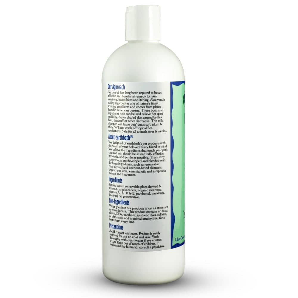 EarthBath Tea Tree & Aloe Vera Hot Spot Relief Shampoo for Pets