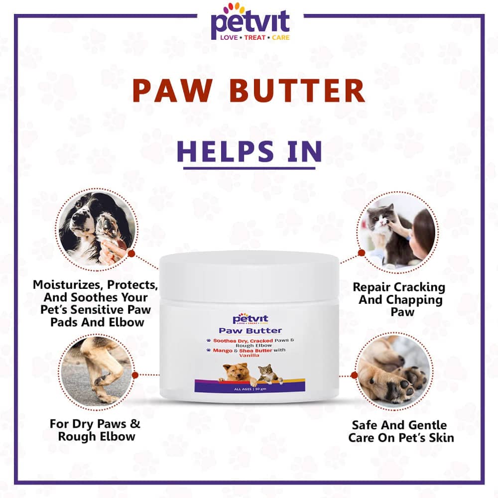 Petvit Mango Shea Butter & Lemon Grass Oil Paw Butter for Pets