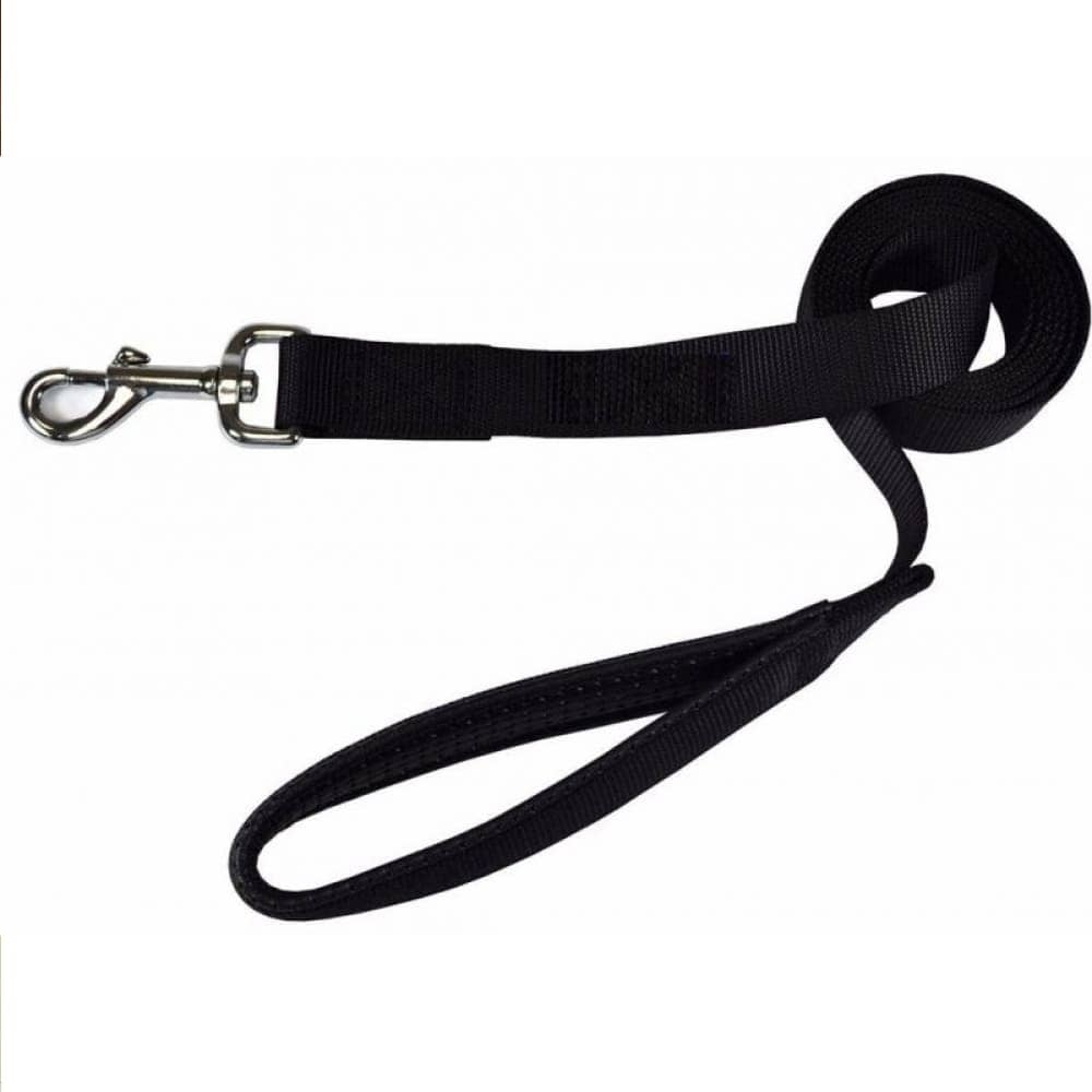 Glenand Petz Pure Nylon Padded Leash for Dogs (Black)