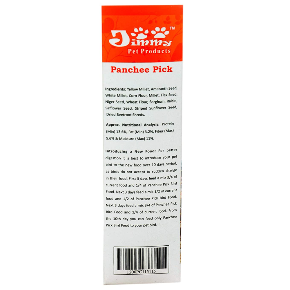 JiMMy Panchee Pick Cockatiel Bird Food