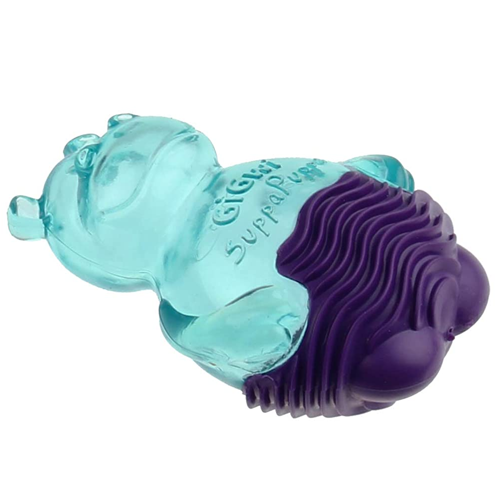 GiGwi Suppa Puppa Hippo Toy for Dogs (Blue/Purple)