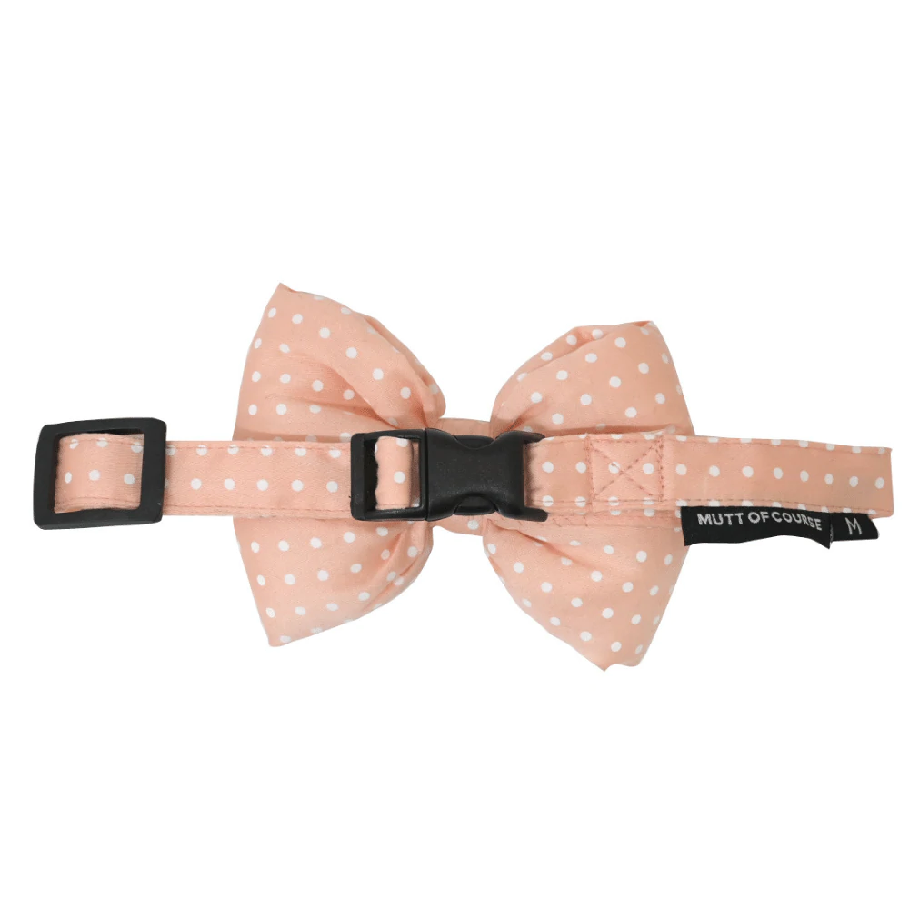 Mutt of Course Peachy Bow For Dogs