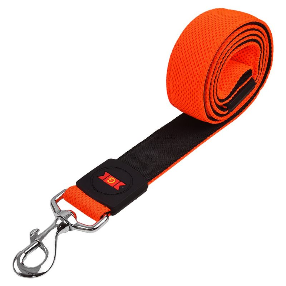 Glenand Nylon Mesh Leash for Dogs (Orange)