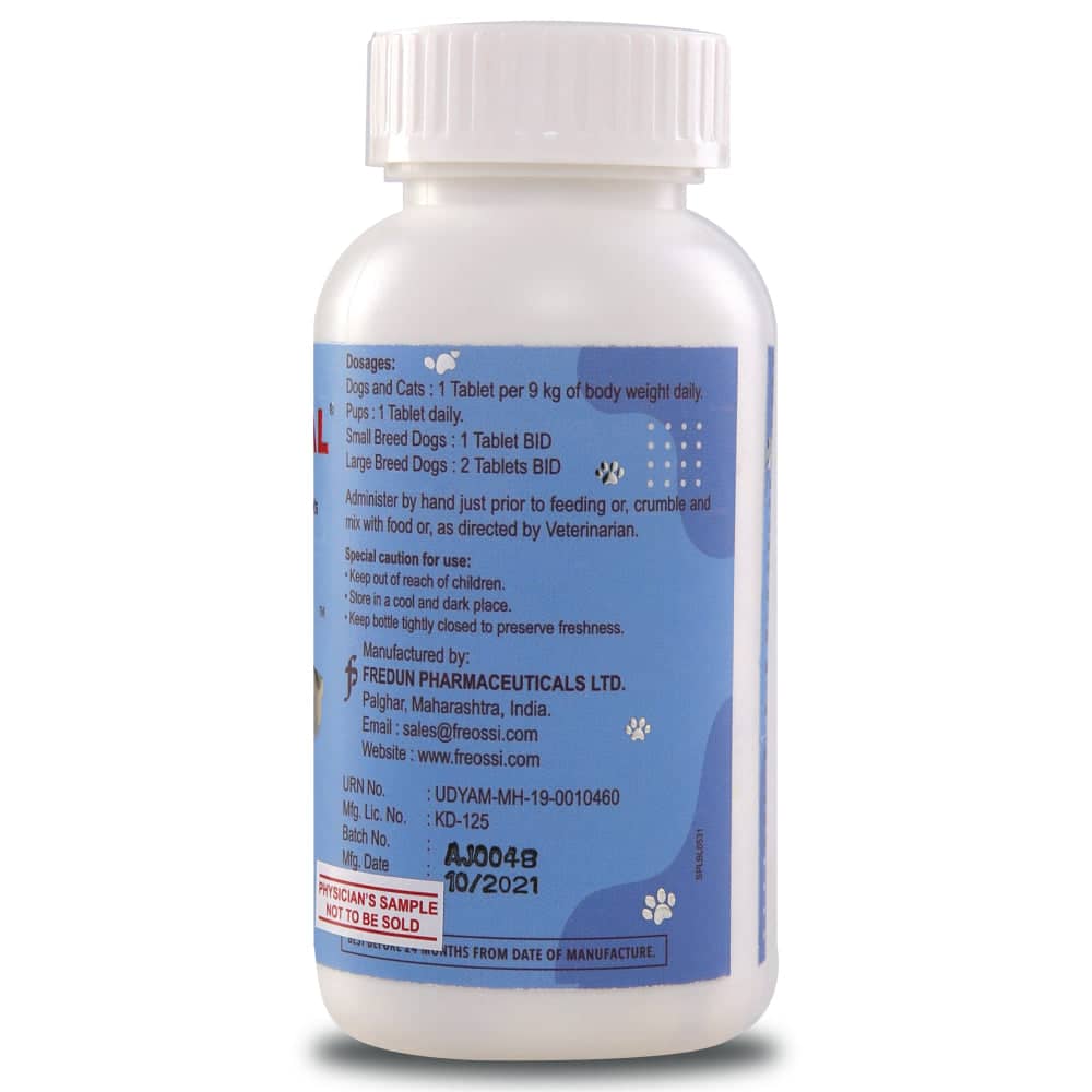Freossi Freprimecal Daily Calcium Supplement Tablets for Pets