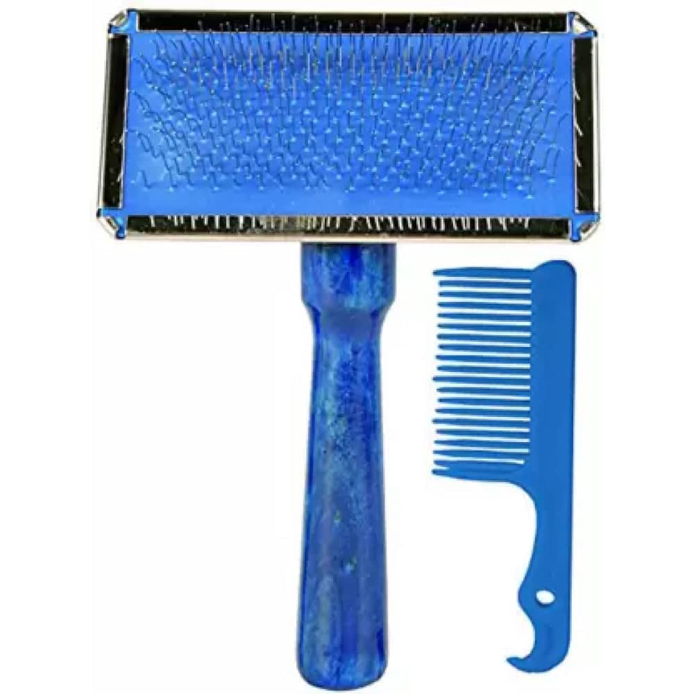 Trixie Slicker Brush with Brush Cleaner for Pets (Assorted)