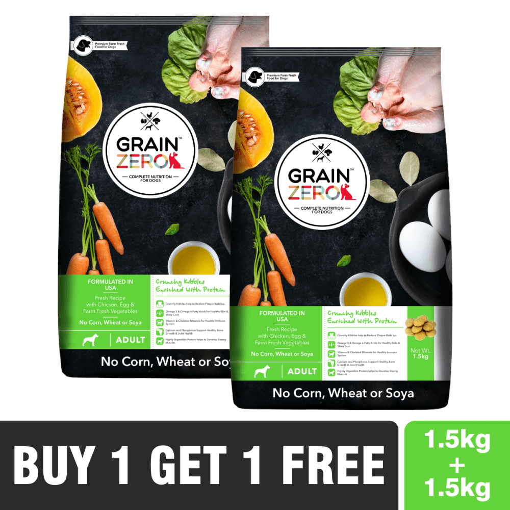 Grain Zero Adult Dog Dry Food (Buy 1 Get 1 Free)
