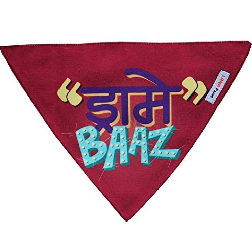 Lana Paws Drame Baaz Adjustable Dog Bandana/ Scarf
