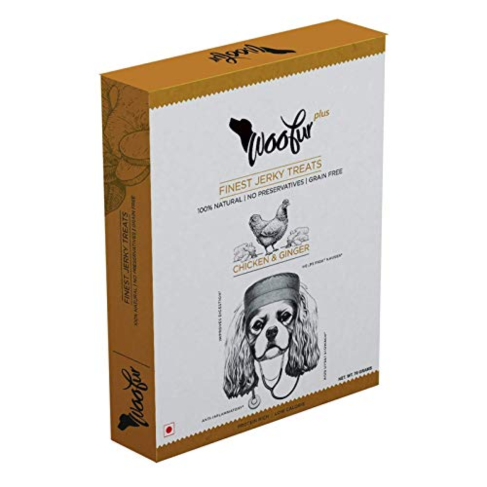 Woofur finest Jerky Chicken & Ginger Dog Treats