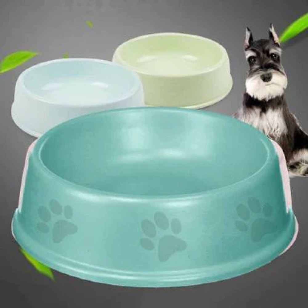 Emily Pets Single Round Bowl dog food bowls for Pets (Green)