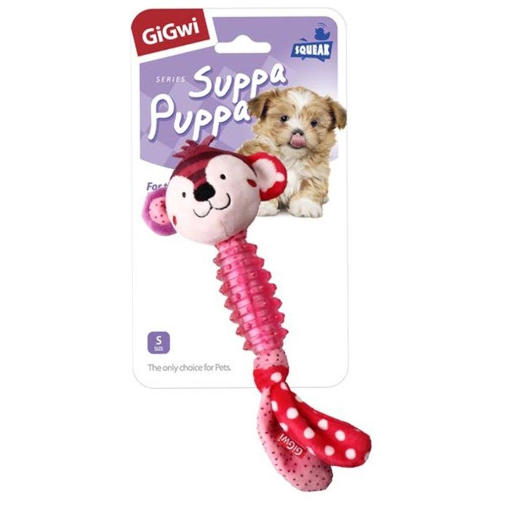 GiGwi Suppa Puppa Monkey Squeaker inside Toy for Dogs