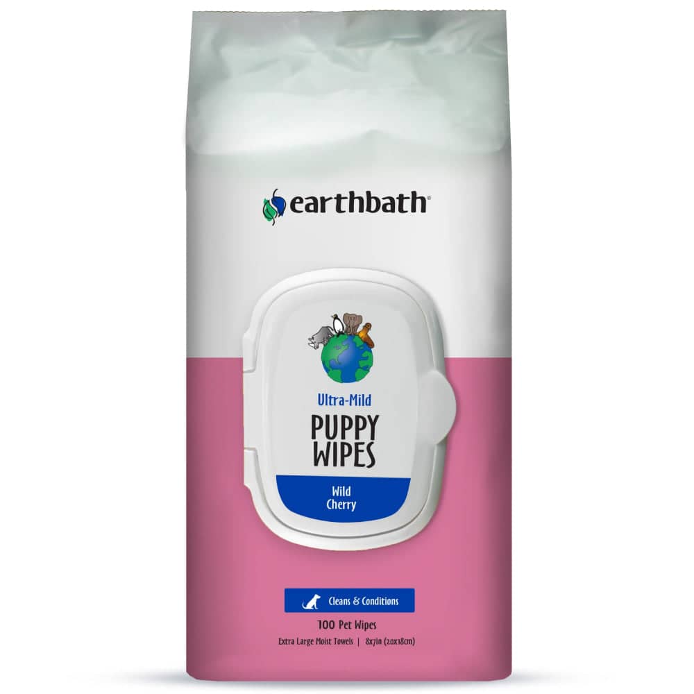 EarthBath Ultra Mild Puppy Grooming Wipes for Pets