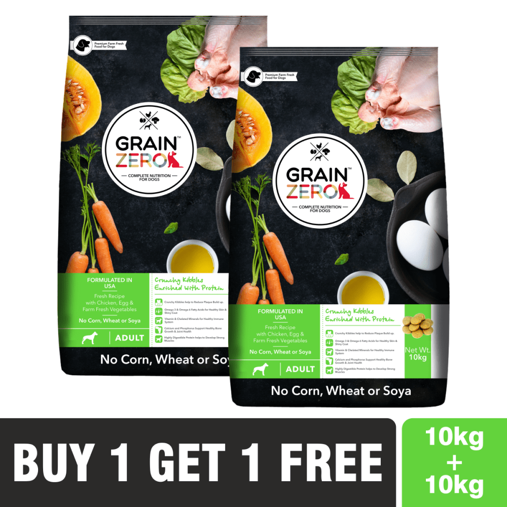 Grain Zero Adult Dog Dry Food (Buy 1 Get 1 Free)