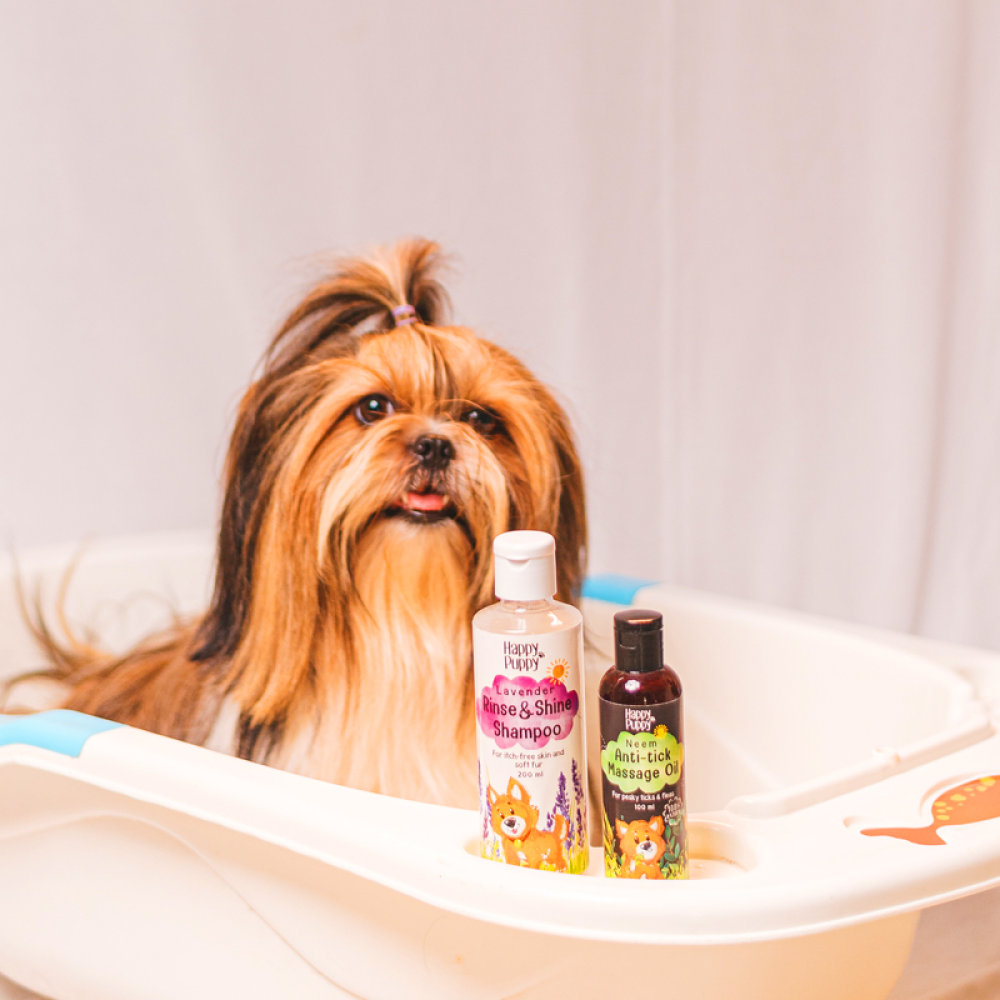 Happy Puppy Organic Anti-Tick Spa Massage Oil - Neem