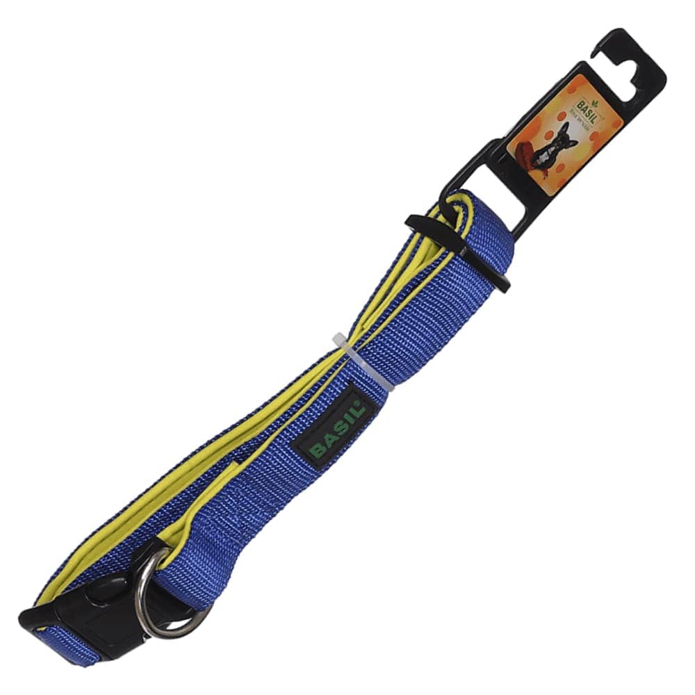 Basil Nylon Padded Collar for Dogs (Blue)
