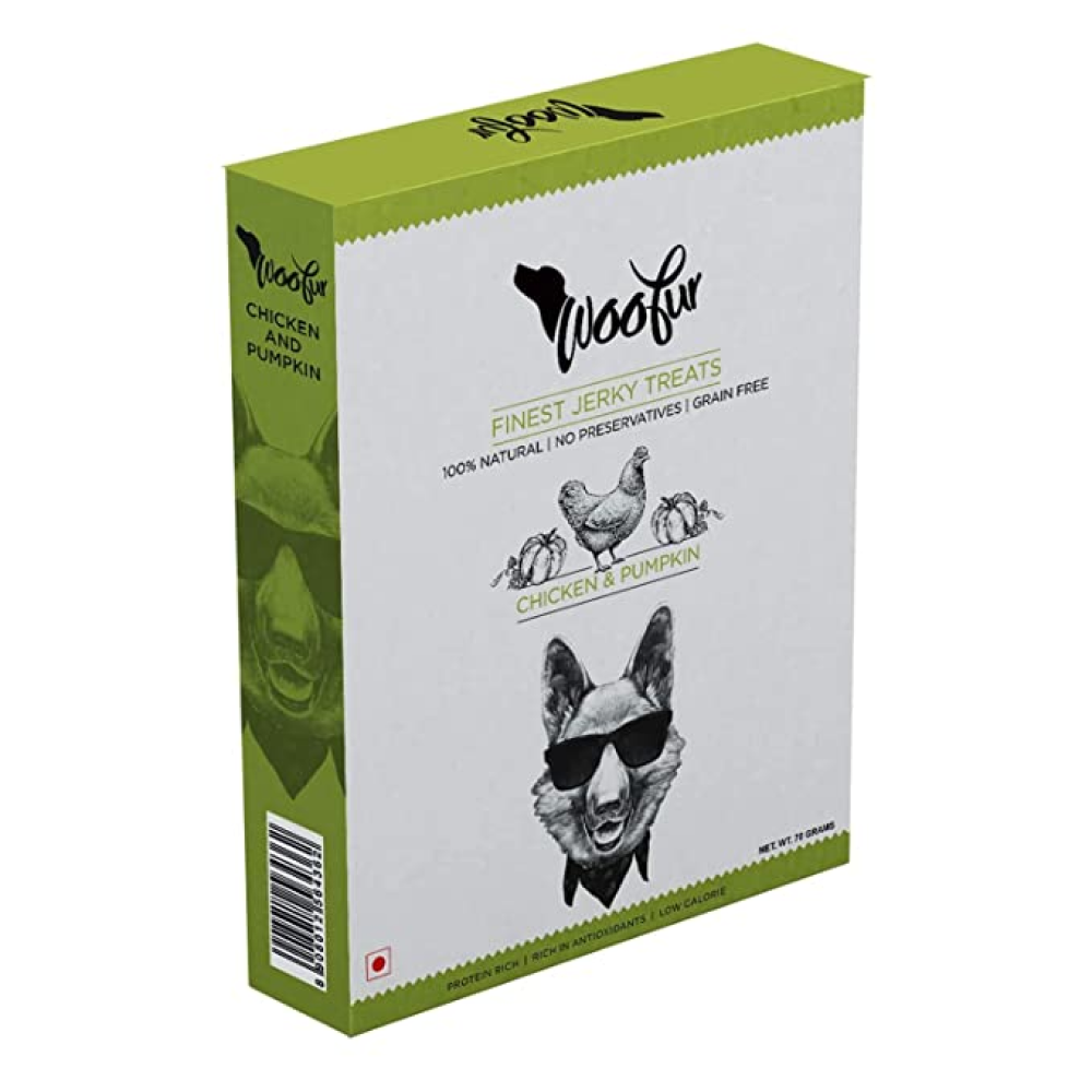 Woofur finest Jerky Chicken & Pumpkin Dog Treats