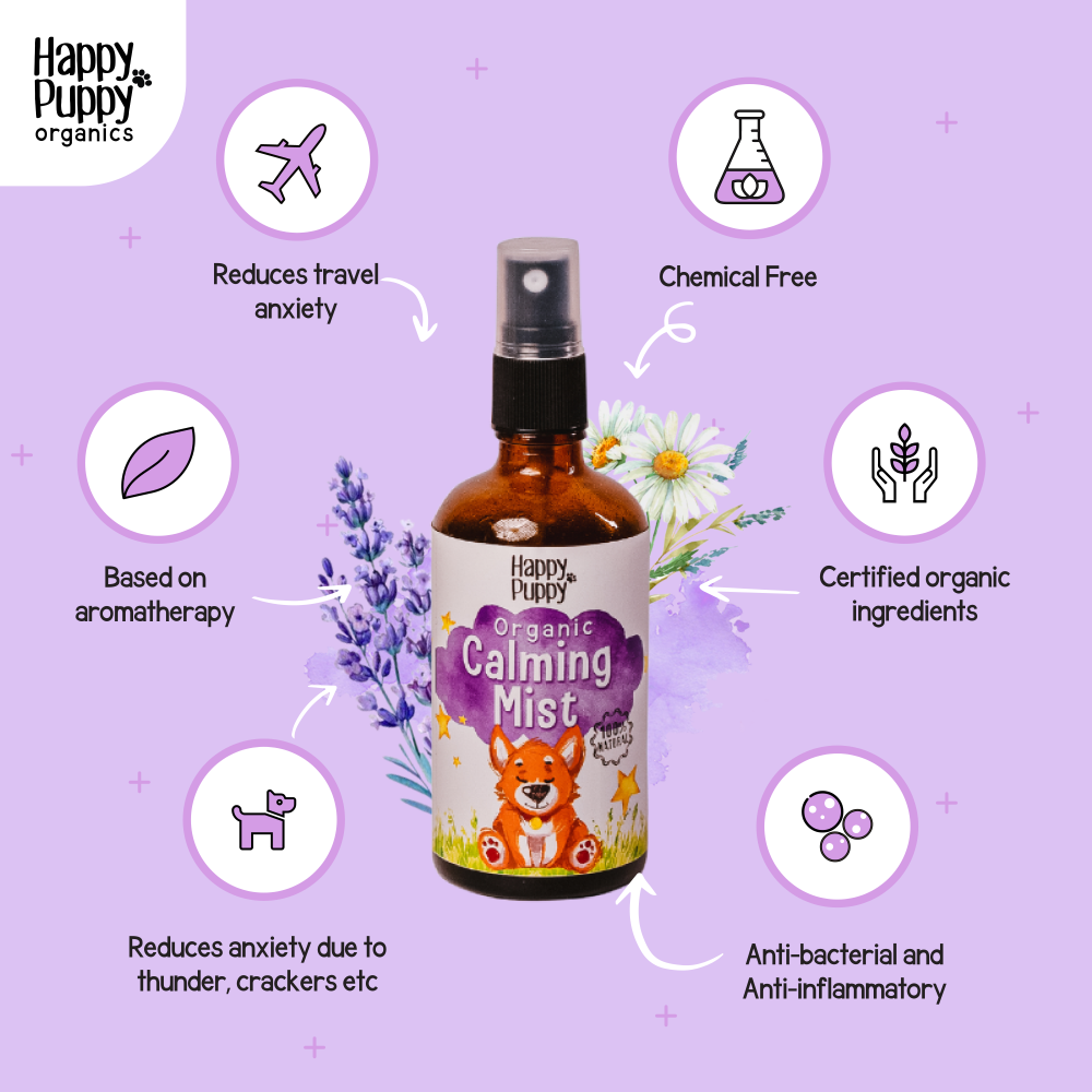 Happy Puppy Organic Calming Mist for Dogs